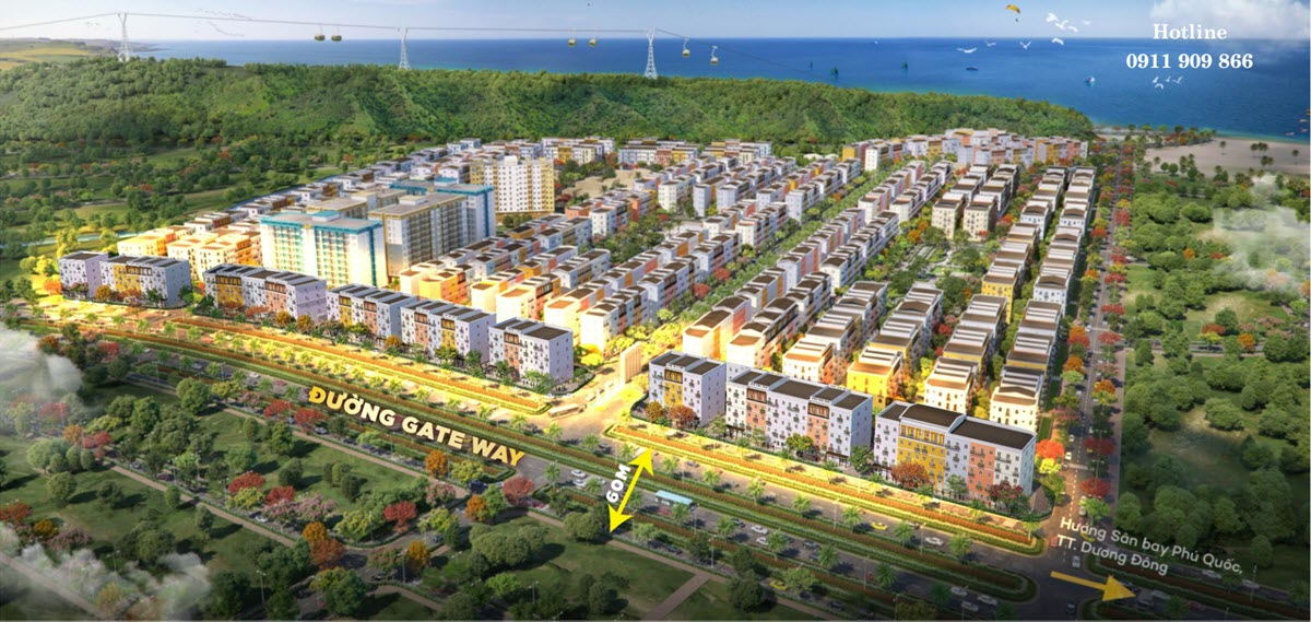 Phối cảnh nh&agrave; phố Gateway An Thới