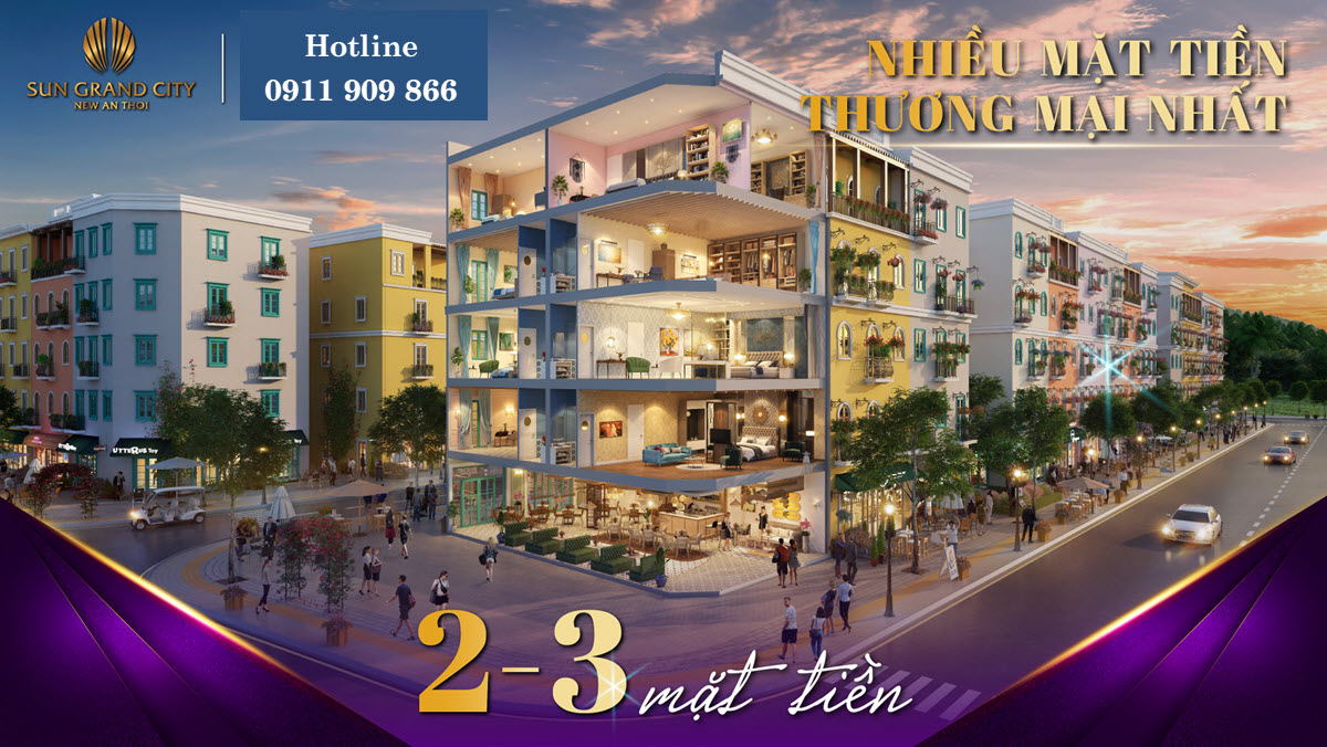 Thiết kế 3D nh&agrave; phố Gateway An Thới