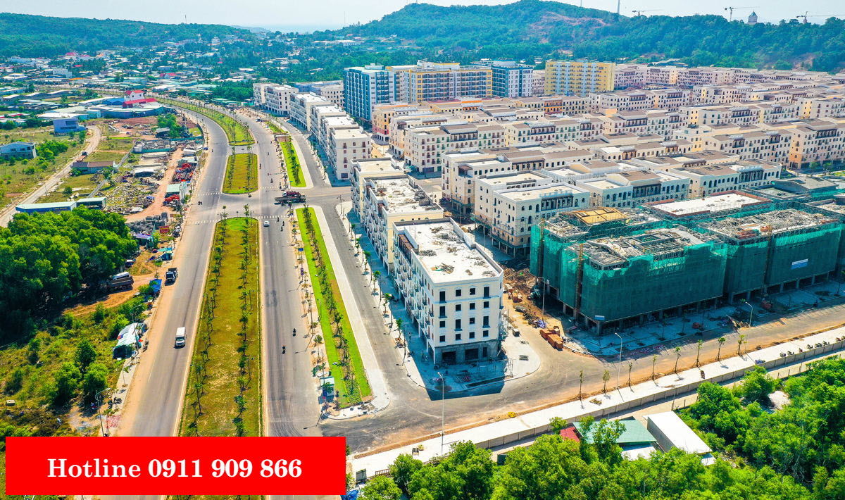 Nh&agrave; phố Gateway nh&igrave;n từ hướng Dương Đ&ocirc;ng - An Thới