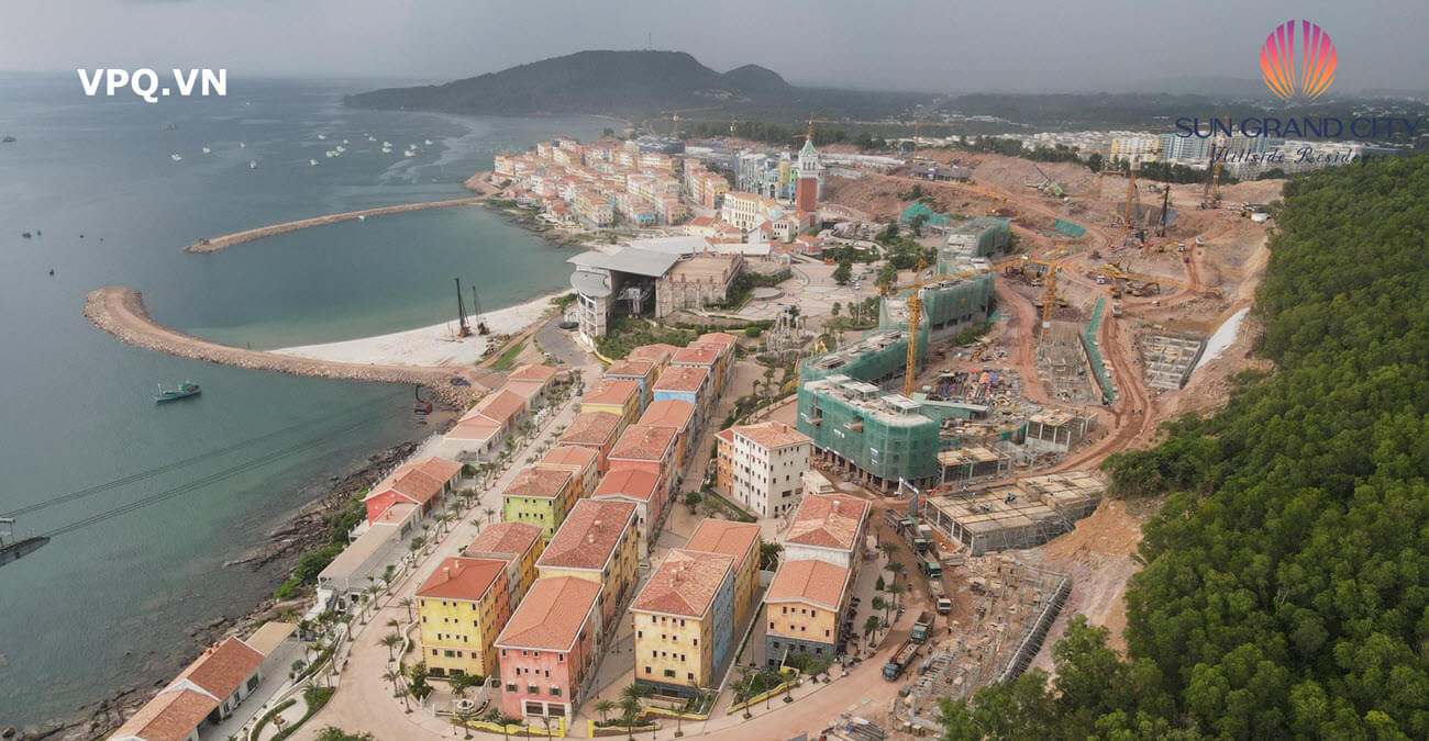 Tiến độ dự án Shophouse The Center Địa Trung Hải Phú Quốc